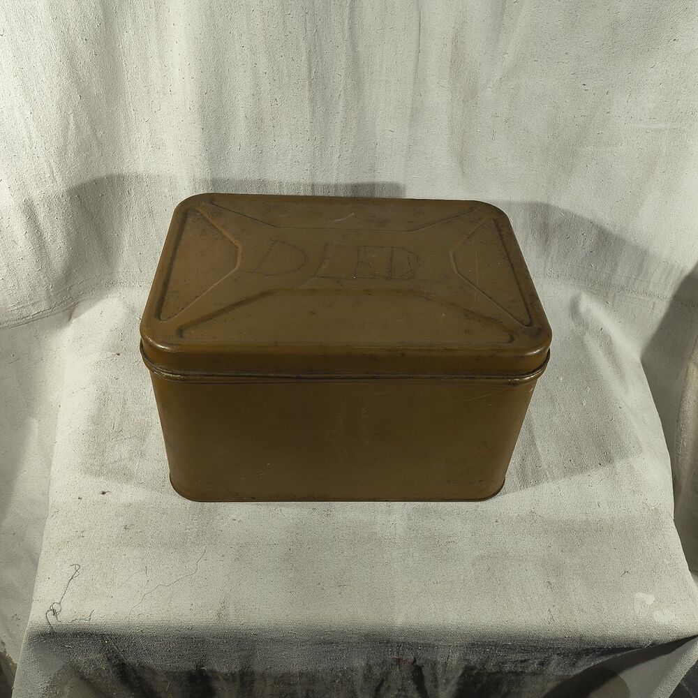 Vintage Vented Metal Breadbox